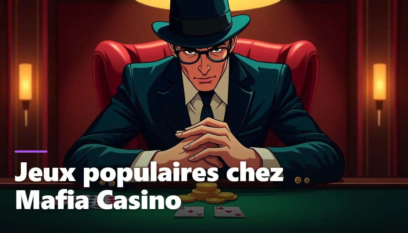 Lobby Mafia Casino affichant les catégories de machines à sous, filtres de volatilité et miniatures de jeux populaires